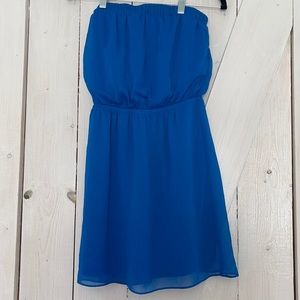 Express Tube Top dress. Royal Blue . Size XS